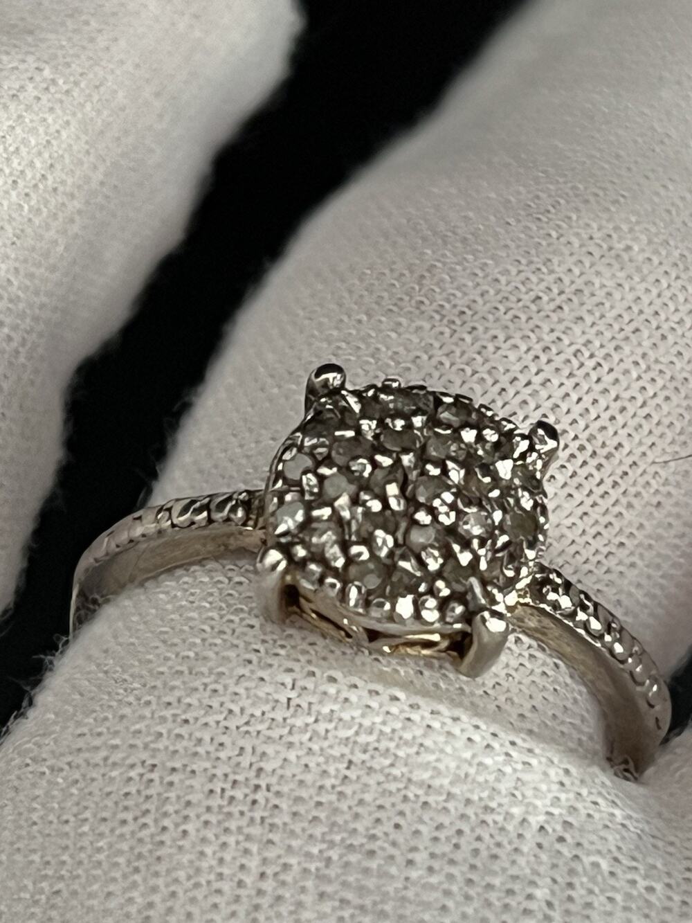 Dee Berkeley DBJ Sterling Silver Ring 925 Size 7.75 Square Elegant Minimalist